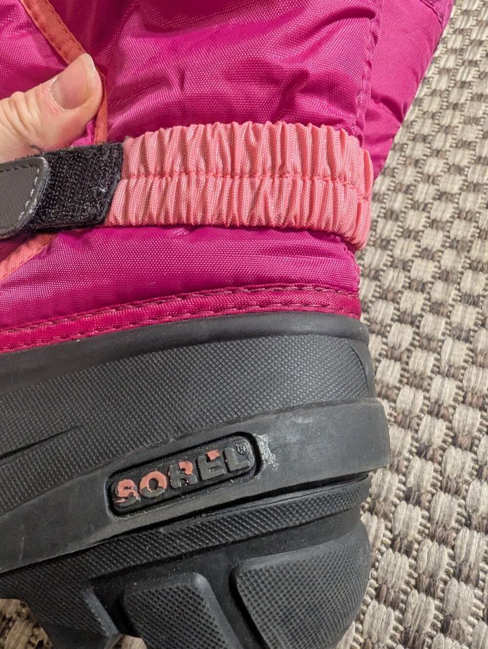 Sorel Youth Flurry Snow Boots Deep Blush Tropic Pink Insulated Waterproof 11 - Picture 10 of 11